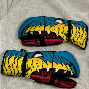 Celtek snowboard ski lobster claw snow gloves